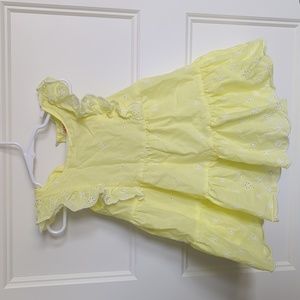 Cat & Jack yellow eyelet dress